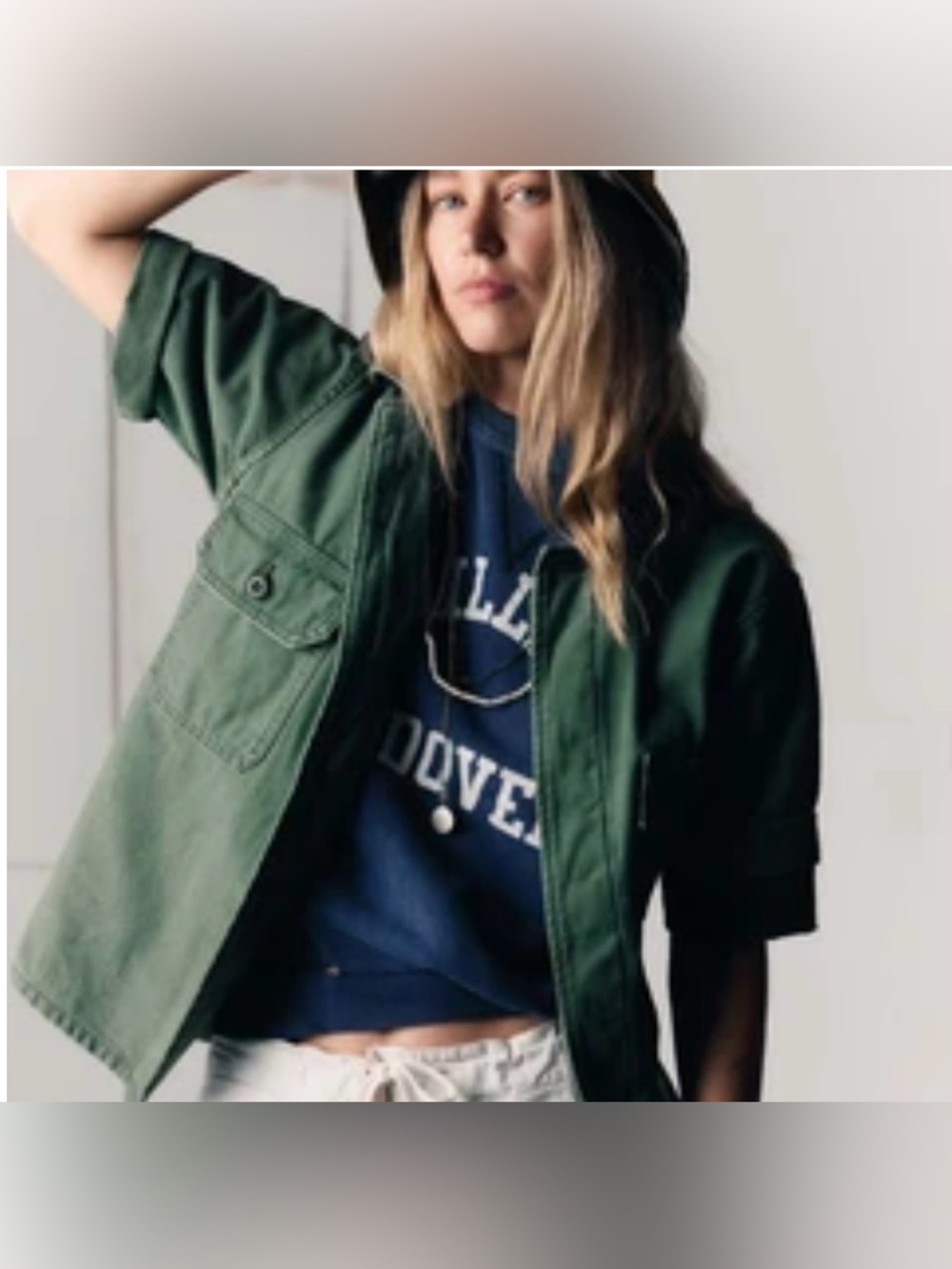 imogene + willie Short Sleeve Military Jacket